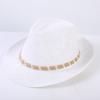 Popular European and American Classic Retro Straw Hat Summer Sunshade Sunscreen Wide Brim Retro Jazz Hat