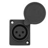 5Pcs 3pin XLR Waterproof Female Chassis Panel Plug Audio Socket for Power Microphone Connector