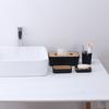 1/2Pcs Bamboo Soap Dish Shower Soap Bar Holder Bamboo Drain Rack Bathroom Soap Tray Anti-slip Bottom Soap Box