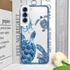 Cool Ocean Turtle Phone Case for Samsung Galaxy S22 S23 S24 S25 Ultra S20 Plus S21 FE Sea Blue Turtle Design Clear Covers Fundas