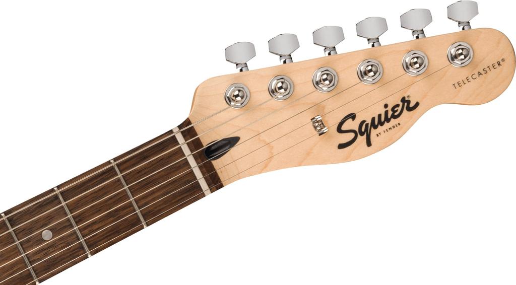Squier by Fender Squier Electric Laurel Black Torino with Soft Case Sonic™ Telecaster® Guitar, Fingerboard, Pickguard, Red,