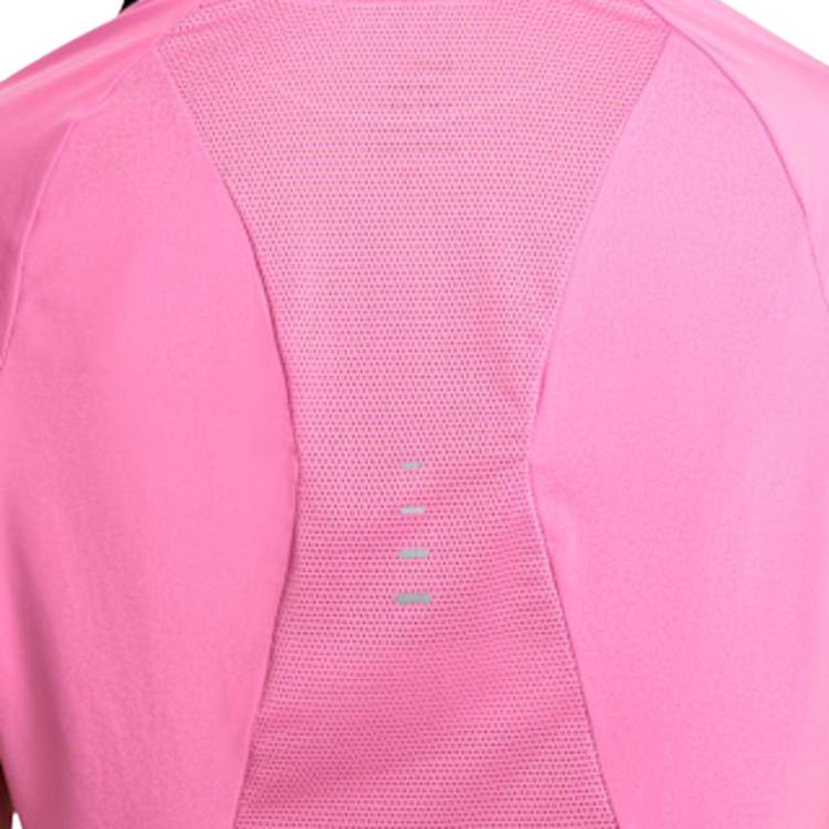 Nike Logo Crew Neck Short Sleeve T-Shirt Women Tops Pink HM9699-675