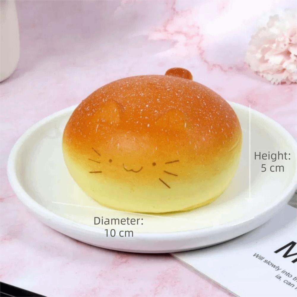 Creative Cartoon Bread Squeeze Squeezable Slow Rising Slow Back Bread Hand Relax Cute Cat Dog Pig Stress Relief Food
