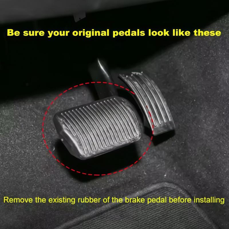 Bilpedaler Accelerator Bränsle Gas Bromspedalplatta Skydd Halkskydd för Volvo V40 V50 C30 C70 S40 2013 - 2018 Tillbehör