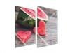 GLÄSERNE KOCHPLATTENSCHUTZPLATTE 2x35x52 WASSERMELONE
