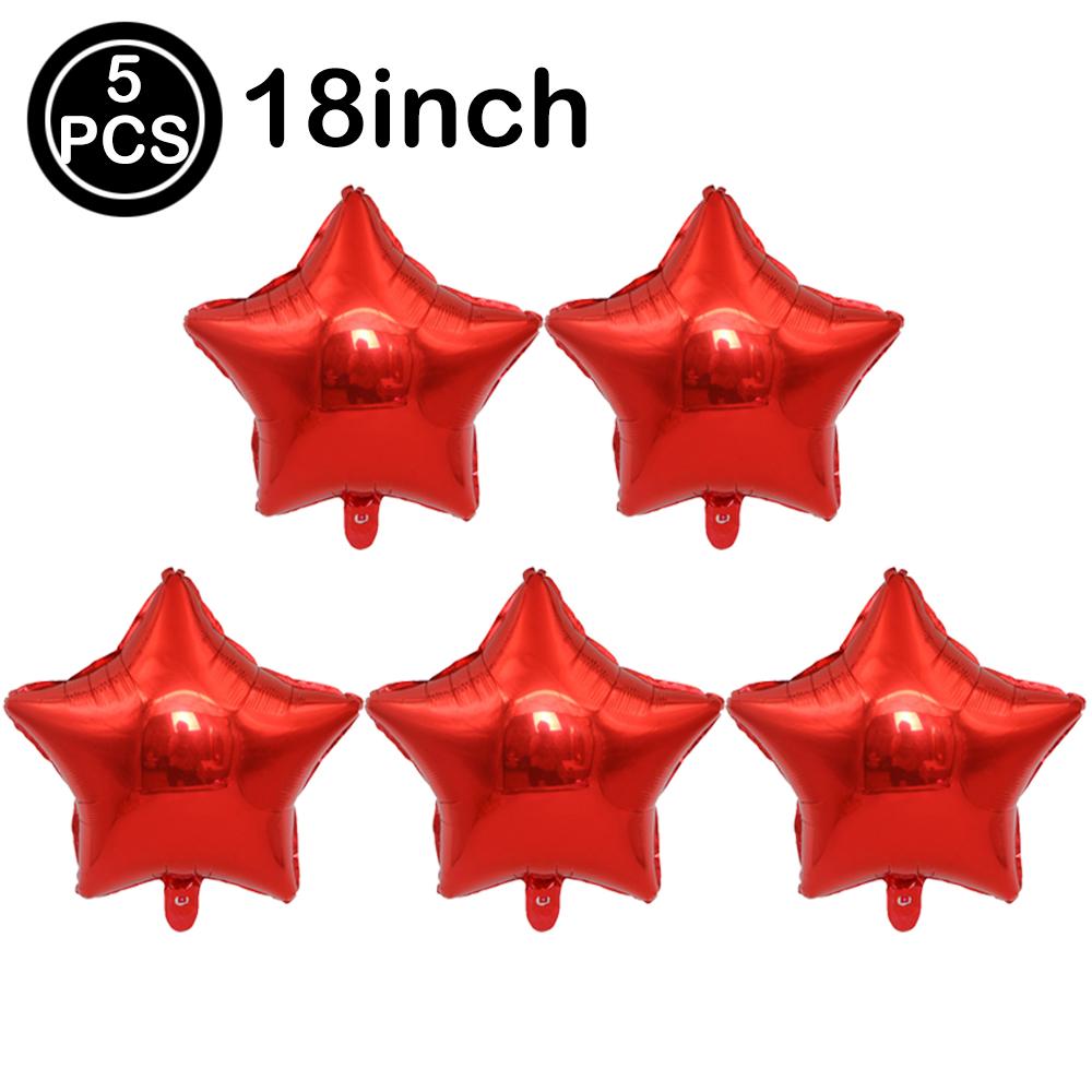 

Red Movie Party Supplies Tableware Balloon Set Red Pentagram Table Runner for Movie Night Birthday Party DIY Decorations Favors