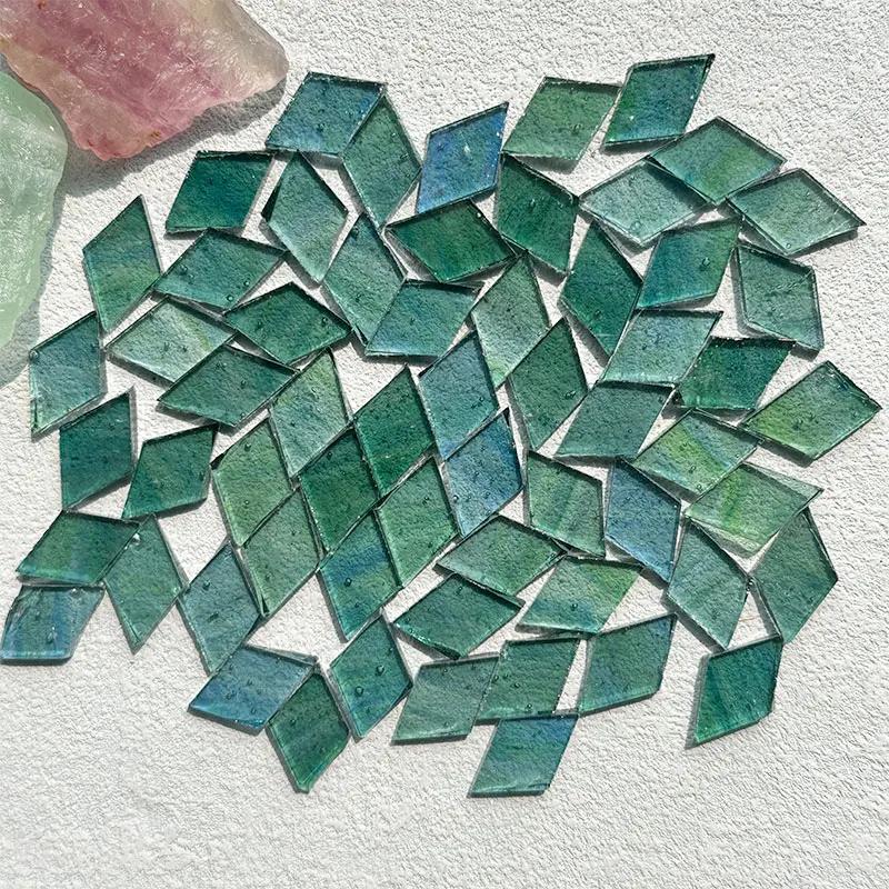 50g Clear Glass Mosaic Tiles Multi Color Mosaic Piece DIY Mosaic Making Stones for Craft Hobby Arts Home Wall Decoration Arte917