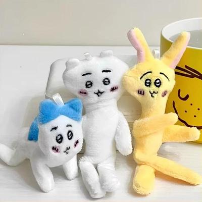Miniso Chiikawas 10cm Plyšový Přívěsek Kawaii Hachiware Usagi Anime Roztomilý Kreslený Doplněk Školní Taška Hračky Dárek k Narozeninám pro Dívku
