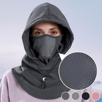Kapuzenwärmer Damen Mundschutz mit Stopper Sturmhaube