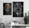 Wild Lion Letter Motivational Quote Art Posters and Prints On Canvas Painting Decorative Wall Art Picture for Office Home Decor No Frame