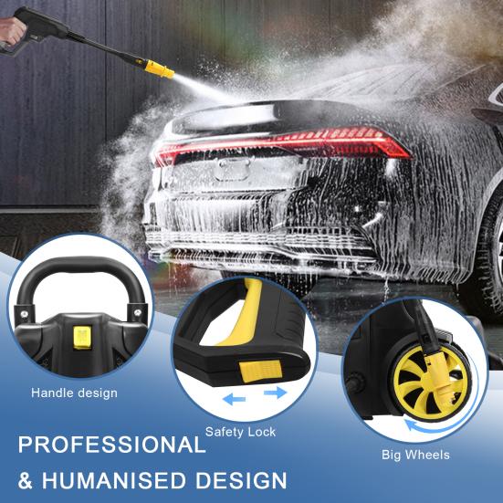 Pressure Washer, Electric Pressure Washer, Adjustable Pressure Power Washer, High Pressure Washer Cleaner for Cars, Patios, Furniture, Driveways