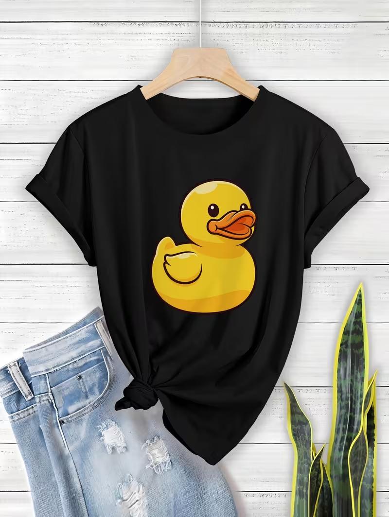 

Casual ShortSleeve Crew Neck TShirt with Graphic Print Perfect for Summer and Spring Designed for Women Tshirts Y2k T Shirts 4XL