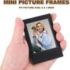 Uxcell 8pcs Mini Picture Frames, 2.4 X 3.6 Inch Rectangular Film Photo Frame, Small Tant Film Photo Frame Holder for Tabletop Picture Display, Black