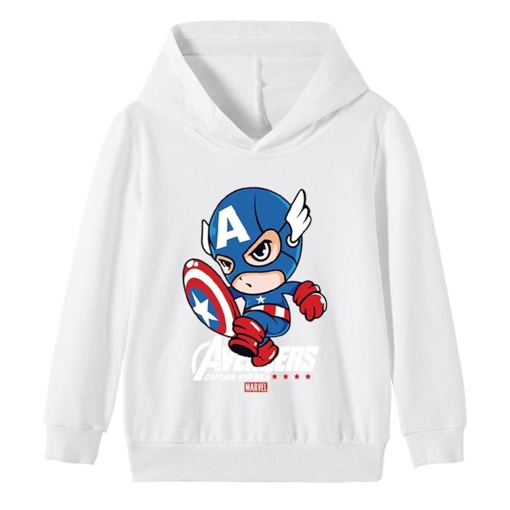

Captain America Children s Clothing Boys Sweatshirt Autumn and Winter Children s Warm Hoodie Boy Hooded Top 100