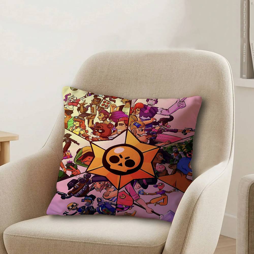 Hot Anime BBrawlS Game Sstars Lucky Dragon pillow cover sofa cushion cover home room decoration children gift