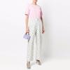 Ganni Logo Print Round Neck Short Sleeve T-Shirt Women tops T3200-465