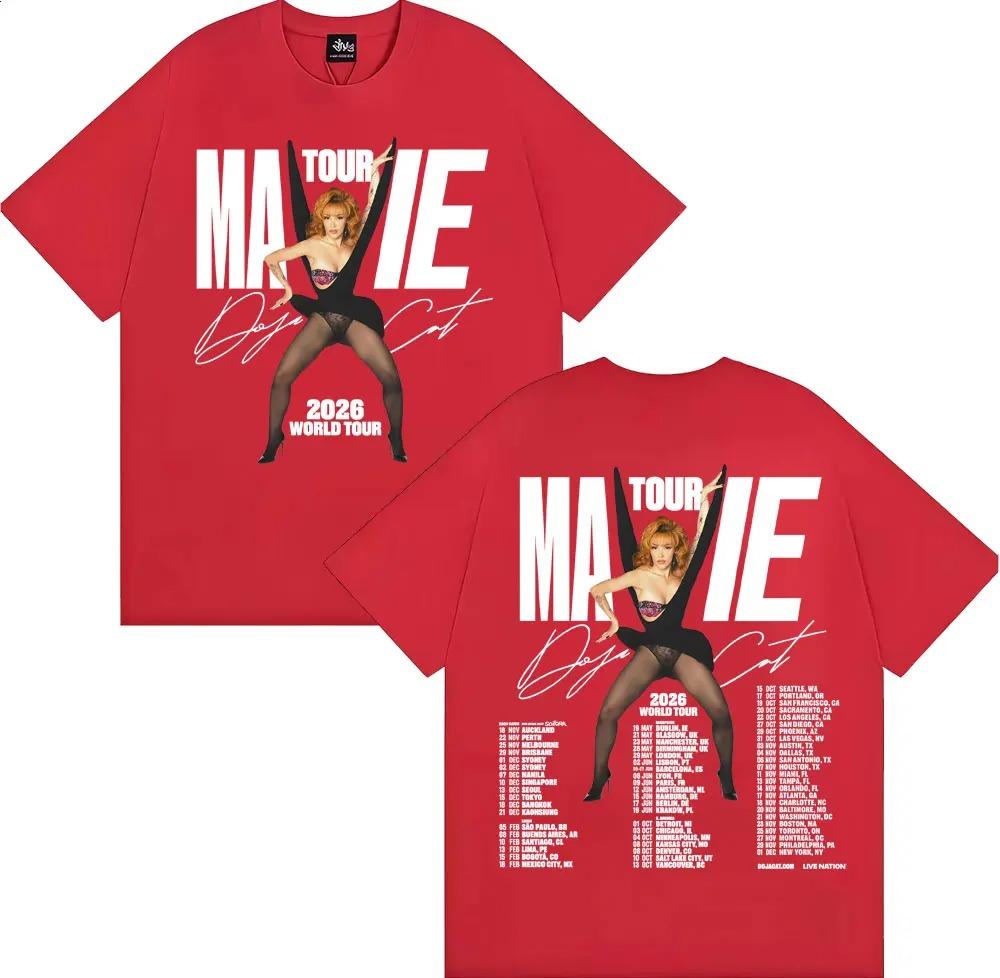 

Doja Cat Ma Vie World Tour 2026 Peripherals PrintTShirt Unisex Women Fashion Streetwear Hip Hop Summer Cotton Top Oversize New Tee S