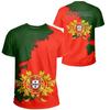 Camiseta Gráfica com Emblema Nacional de Portugal 3D para Homens Roupas Casuais Unisex Camisetas de Manga Curta Streetwear y2k Tops Camiseta