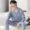 Herbst Pyjamas Sets Männer Langarm Modal Baumwolle Dünne Teenager Jungen Frühling Outwear Hause Tuch Anzug Nachtwäsche Männlich
