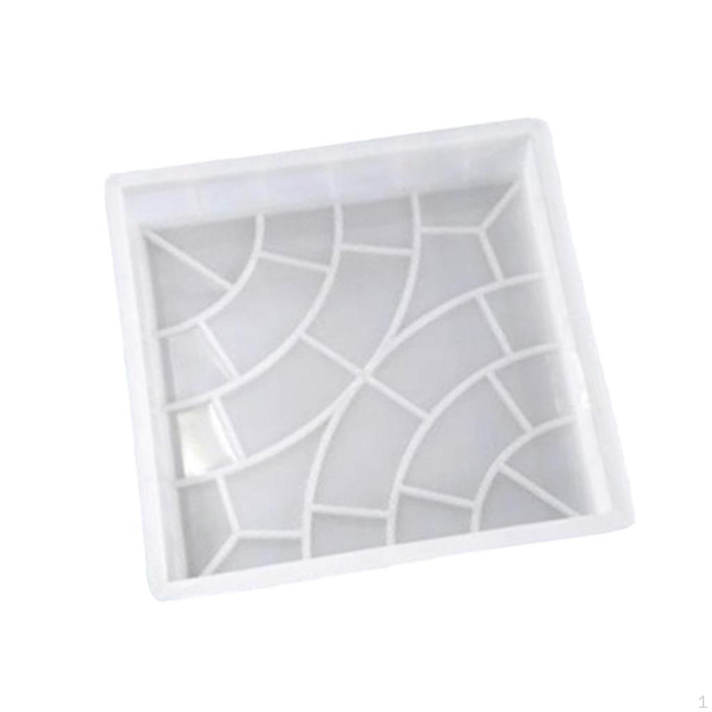 Concrete Brick Model, Stepping Stone Paver, Square Landscape Pavement Walkway Garden Paving Model