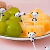 16Pcs Fruit Fork Easy To Clean Cute Panda Shape Food Dessert Picks Food-grade Bento Picks for Children
