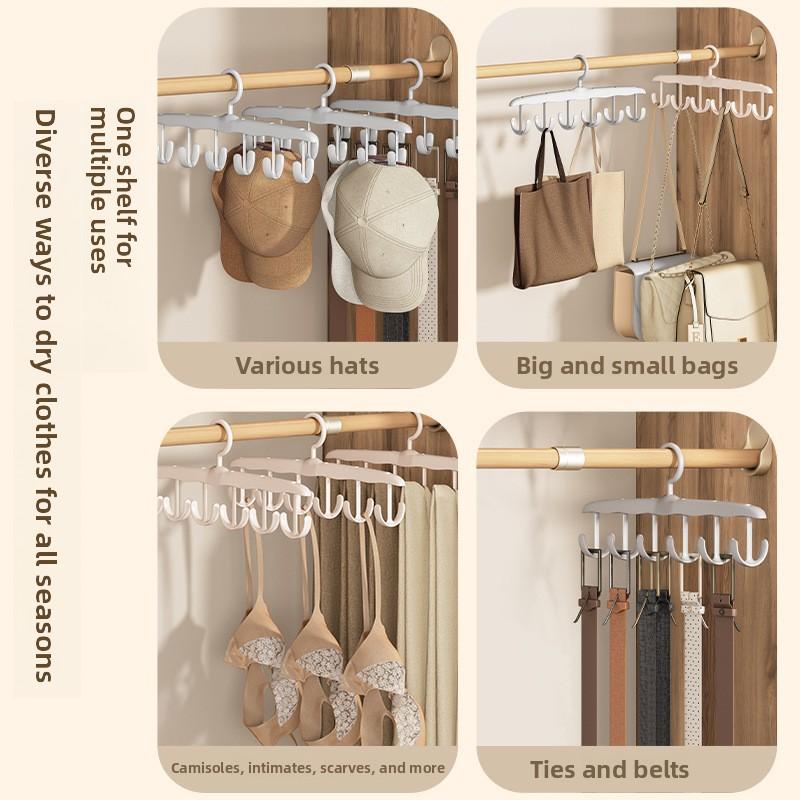 Multifunctional Storage Rack, Underwear Vest, Storage Artifact, Household Dormitory Hook, Rotatable Drying Rack, Sling Hanger.
