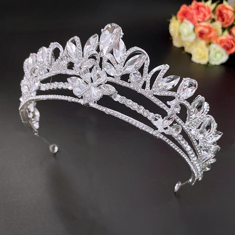 Fashionable Hair Accessories High End Crystal Bridal Crowns  Wedding Gowns Birthday Headwear Banquet Accessories