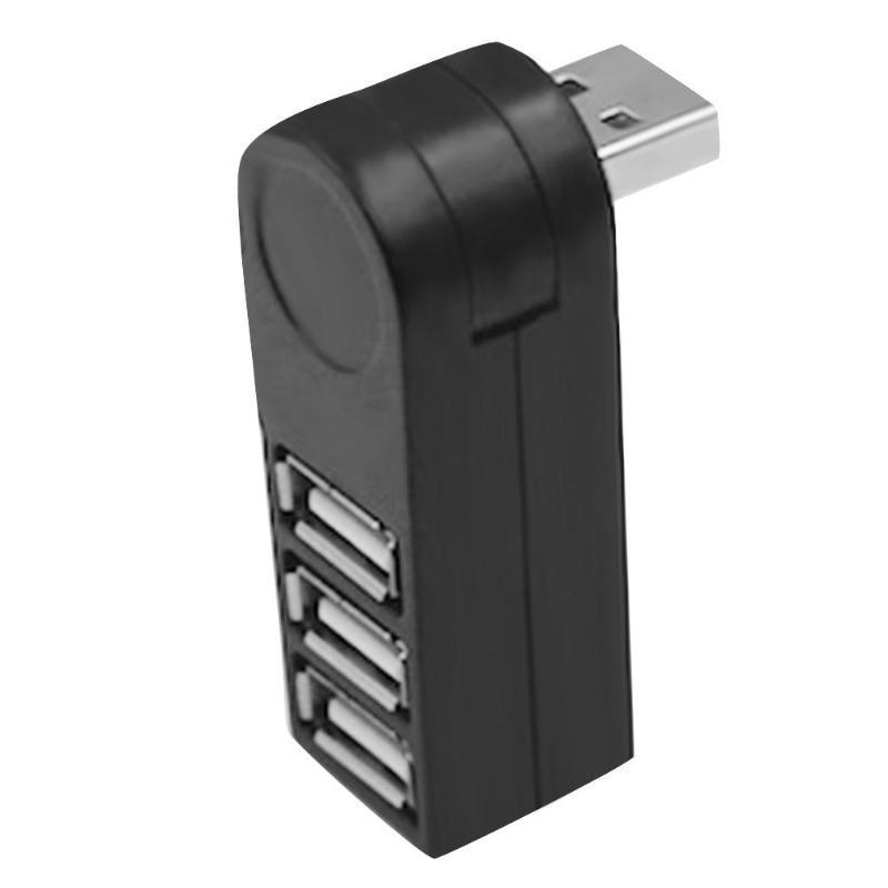 3-Port Rotating USB 2.0 Hub Splitter