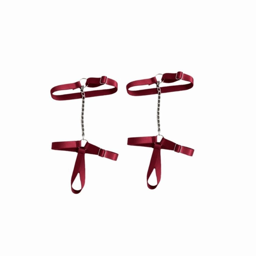 Black Red Foot Belt Sexy Bandage Anklet Adjustable Chain Anklet  Women Fashion