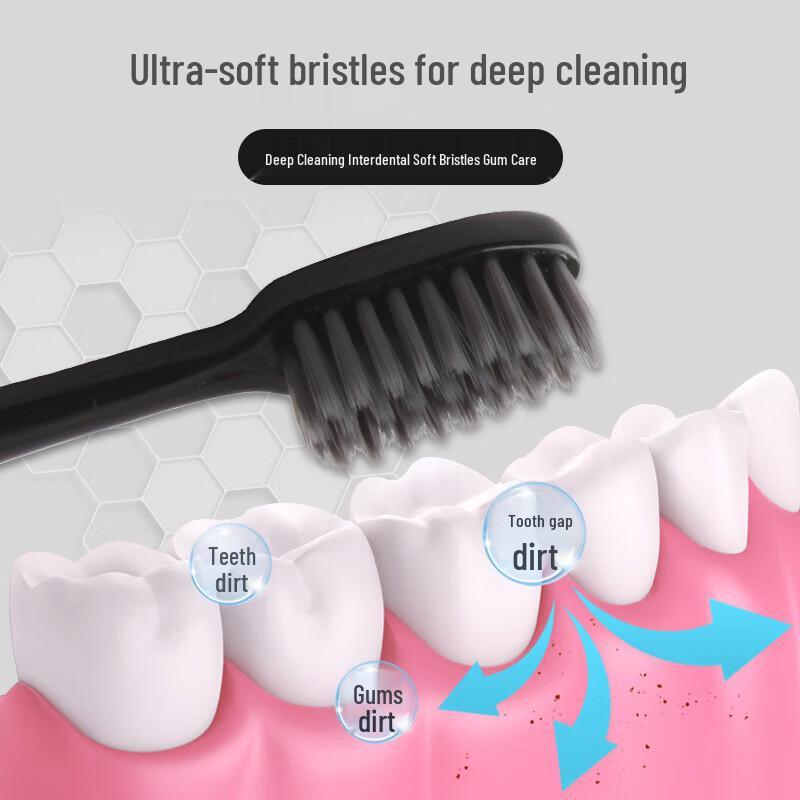 Doctor B Charcoal Deep Clean Toothbrush, 2-Pack