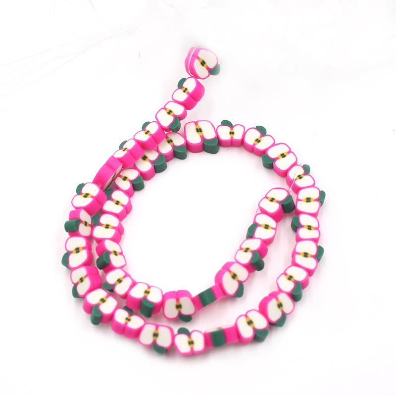 Soft Pottery Beads Beaded Handmade Materials Diy Jewelry Accessories Mobile Phone Chain Bead Separation Mixed Color Soft Pottery Loose Beads