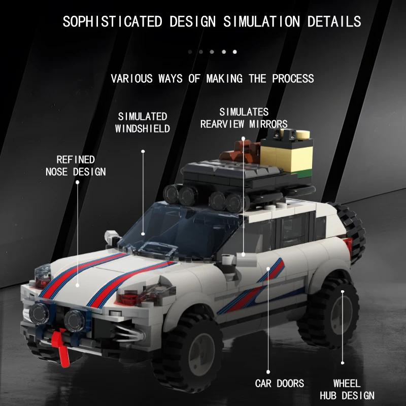 406PCS City Geländewagen Bausteine Rennwagen Modell Steine Sammlung Ausstellung Kinder Pädagogisches DIY Spielzeug Weihnachtsgeschenke
