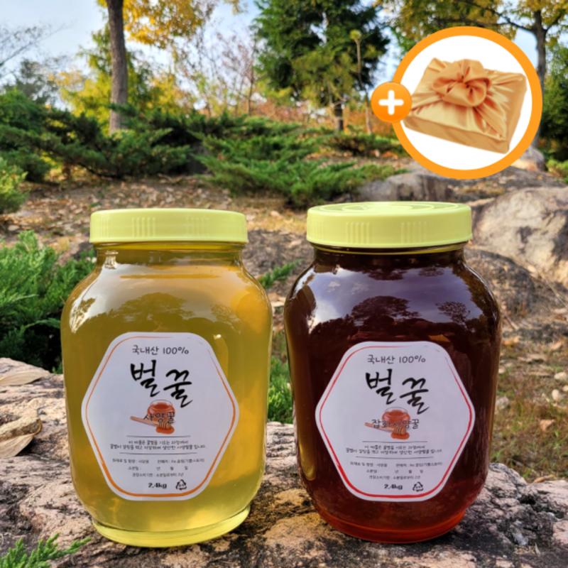 Baekhwasan Acacia Miscellaneous Goods Special Honey Set 2.4kg+2.4kg 2 Bottles