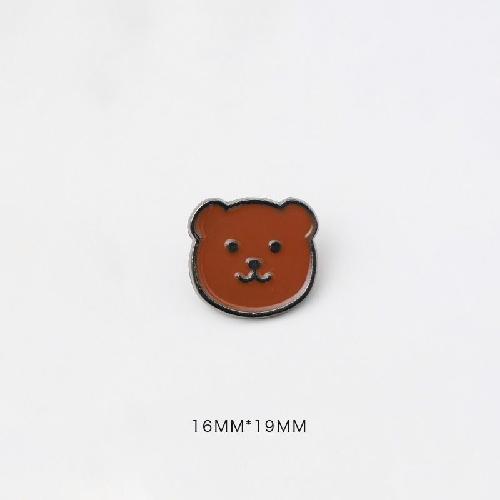 Bear Couple  Girlfriend  Badge  Japanese  Cartoon  Cute  Bear Head  Brooch  Animal  Medal  Men and Women  Clothes Bags  Accessories
