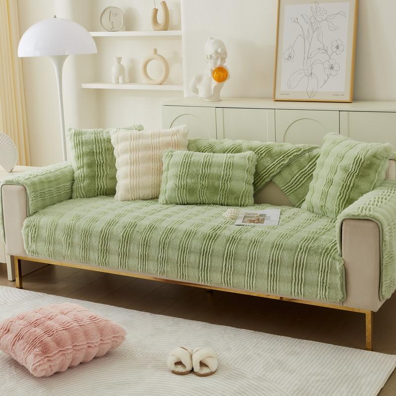 

Зимняя бархатная диванная подушка с кроликом, расширенная диванная подушка, новый чехол для дивана, чехол для полотенца, тканевая подушка 70*70