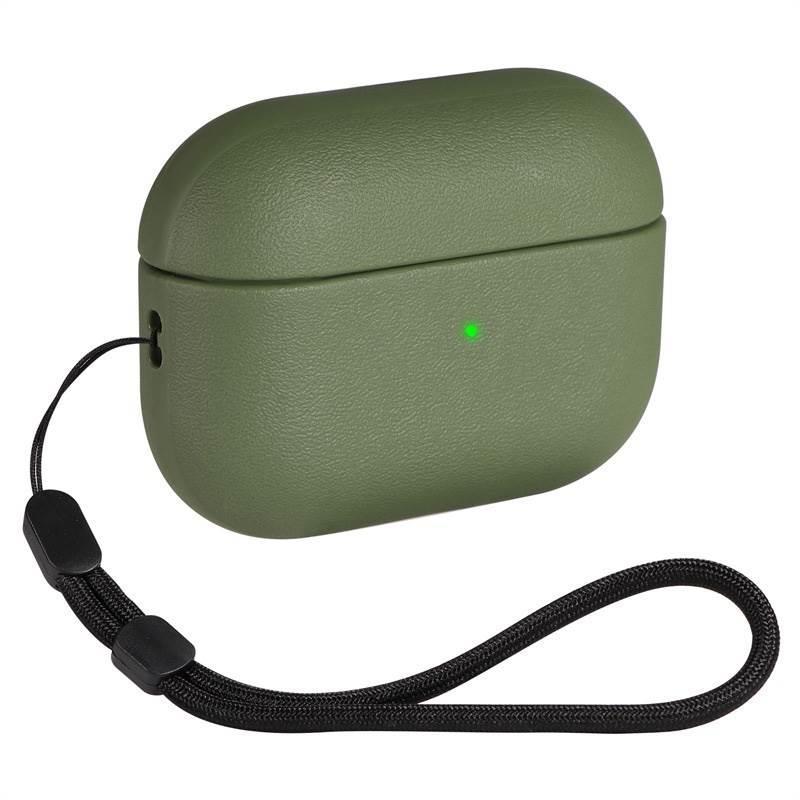 Soft TPU Case for Airpods Pro 3 New Leather Texture Protective Shockproof Case with Lanyard and Cleaning Kit For Airpods Pro 3