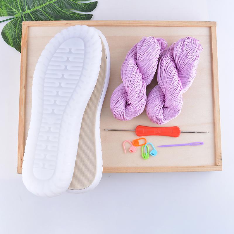 

Літня прохолода DIY Hook Soles Hook Line Anti-kick Soft Bottom Soles + Hollow Line Slippers Sandals DIY Hand-That Shoes Material 35