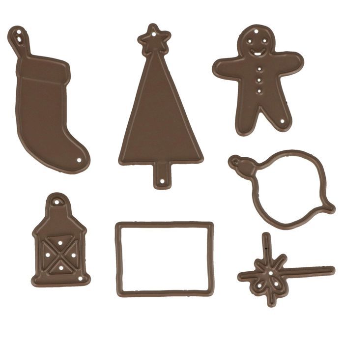Matrices de découpe - ARTEMIO - Noël - 7 motifs - Compatible Sizzix - Dimensions 13x9 cm