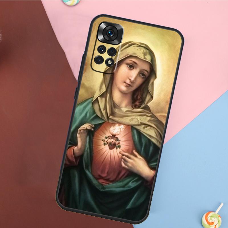 Virgin Mary Cover For Xiaomi Redmi Note 14 13 12 9 10 11 Pro 9S 10S 11S 12S Redmi 14C 10C 12C 13C Case