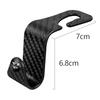 2Pcs Car Hidden Seat Hook Multi-Purpose Carbon Fiber Texture Mini Cooper Car Seat Back Creative Multi-function On-Board Hooks pwaxk99