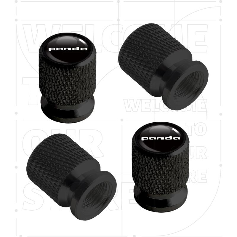 

For Panda Punto Tipo Italian Flag Abarth LOGO 4pcs Car Wheel Tire Valve Aluminum Caps Tyre Stem Covers Airdust Waterproof 1set