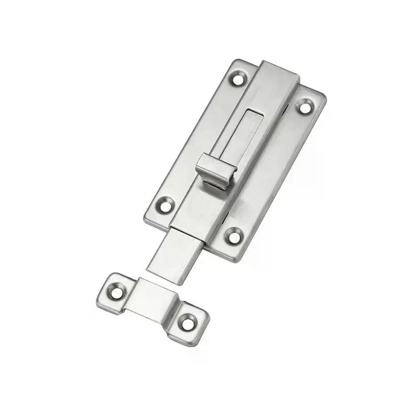 Self-Elastic Latch Security Bolt Latch Anti-theft Spring Latches Stainless Steel Cabinet Hinges Furniture Supplies Hardware