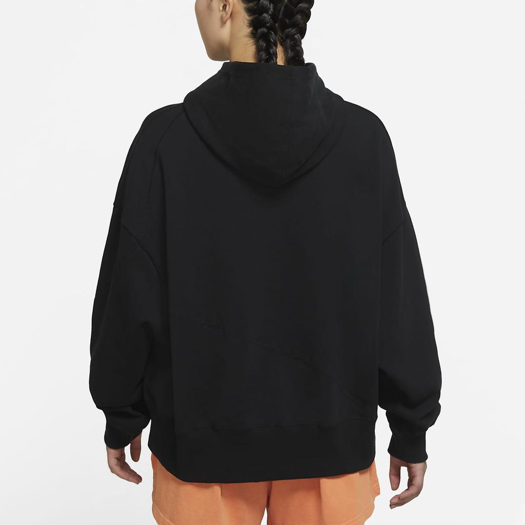 Nike Irregular Pocket Loose-Fit Hoodie Women Tops Black DC5281-010