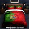 Portugal national football team Design Bed Bedding Set 1 Duvet Cover + 2 Pillowcases Soft Breathable Household Bed Linens