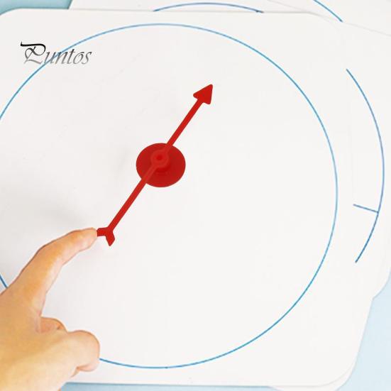 6Pcs Large Arrow Spinner with Suction Cup Heavy Duty Plastic Pointer Tools Family Night Party Board Game Prop Classroom Math Teaching Aid