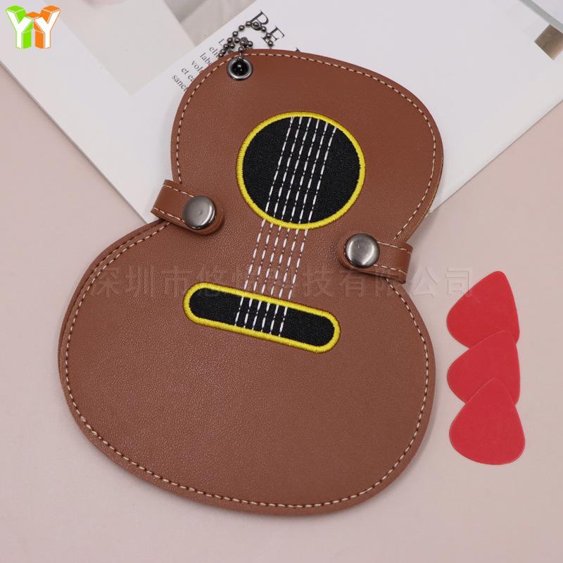 Embroidered Guitar Pick Storage Case - Creative Design Pick Bag