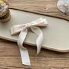 Summer Spring Elegances Long Ribbon Bowknot Hairpin for Woman Ponytail Hair Clip