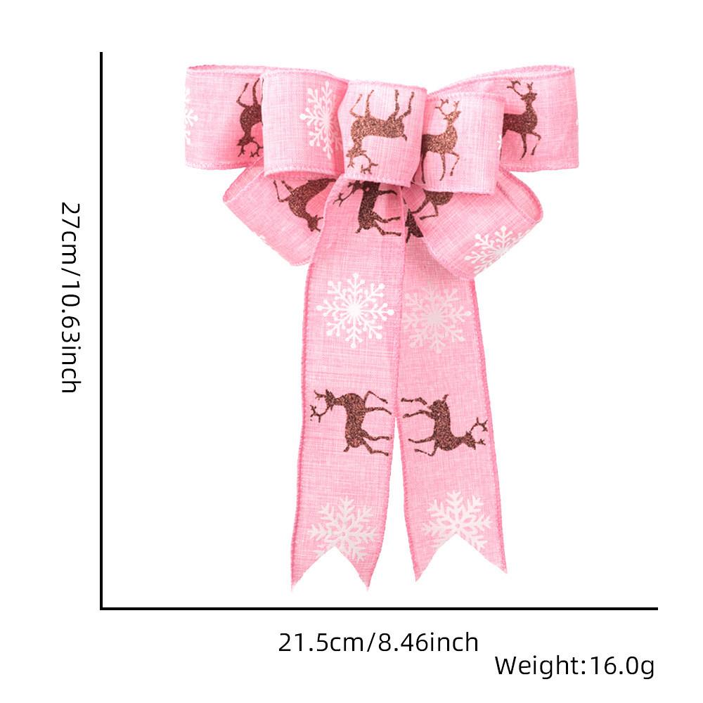 And Vibrant Red White Reindeer Christmas Bow Decoration With Gift Box Perfect For Holiday Festivities