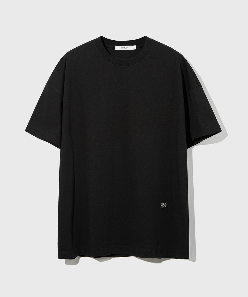 KIIMUIR (Men'S) Cropped Short Sleeve T-Shirt_Black
