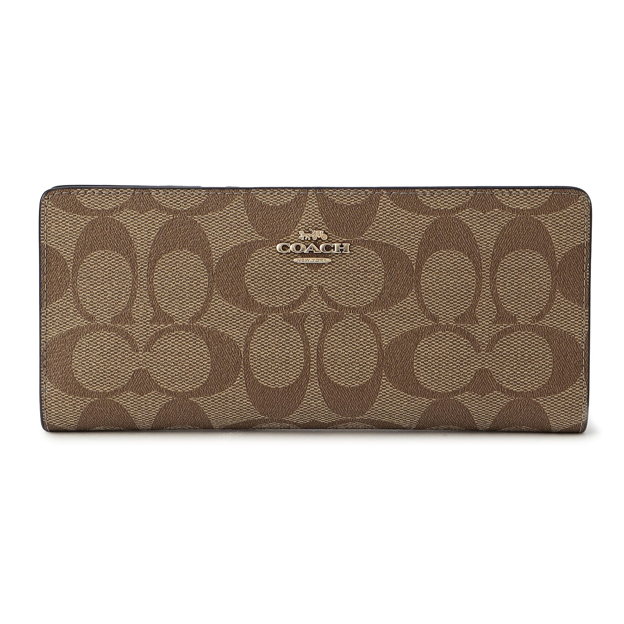 

Coach Outlet Long Wallet Khaki Black C3549 IMCBI Women s [Item]